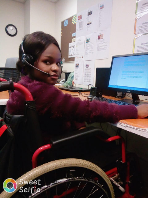 Chatsworth Cheshire Independent Living Village Resident at work